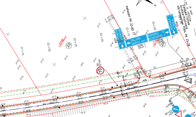 Maardu-Raasiku tee remondiprojekti asendiplaanid