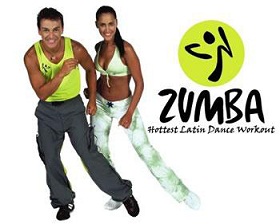 Aeroobne Zumba pidu Kostiveres