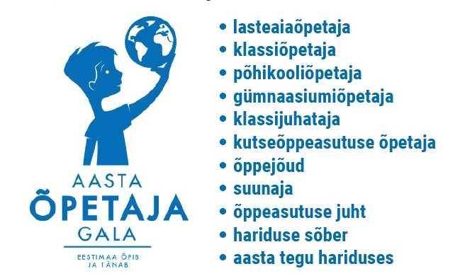 Märka ja tunnusta haridustöötajaid ja hariduse toetajaid!